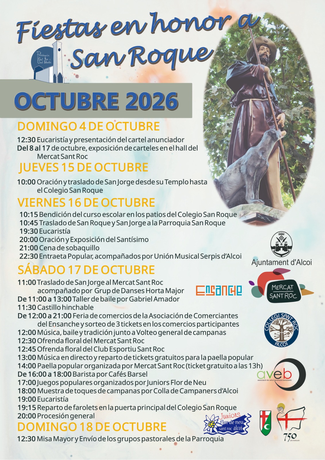 Fiestas en honor a San Roque - Octubre 2026